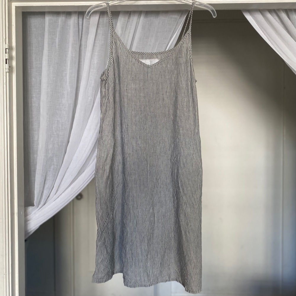 NPL LANGLEY slip dress NATURAL STRIPES